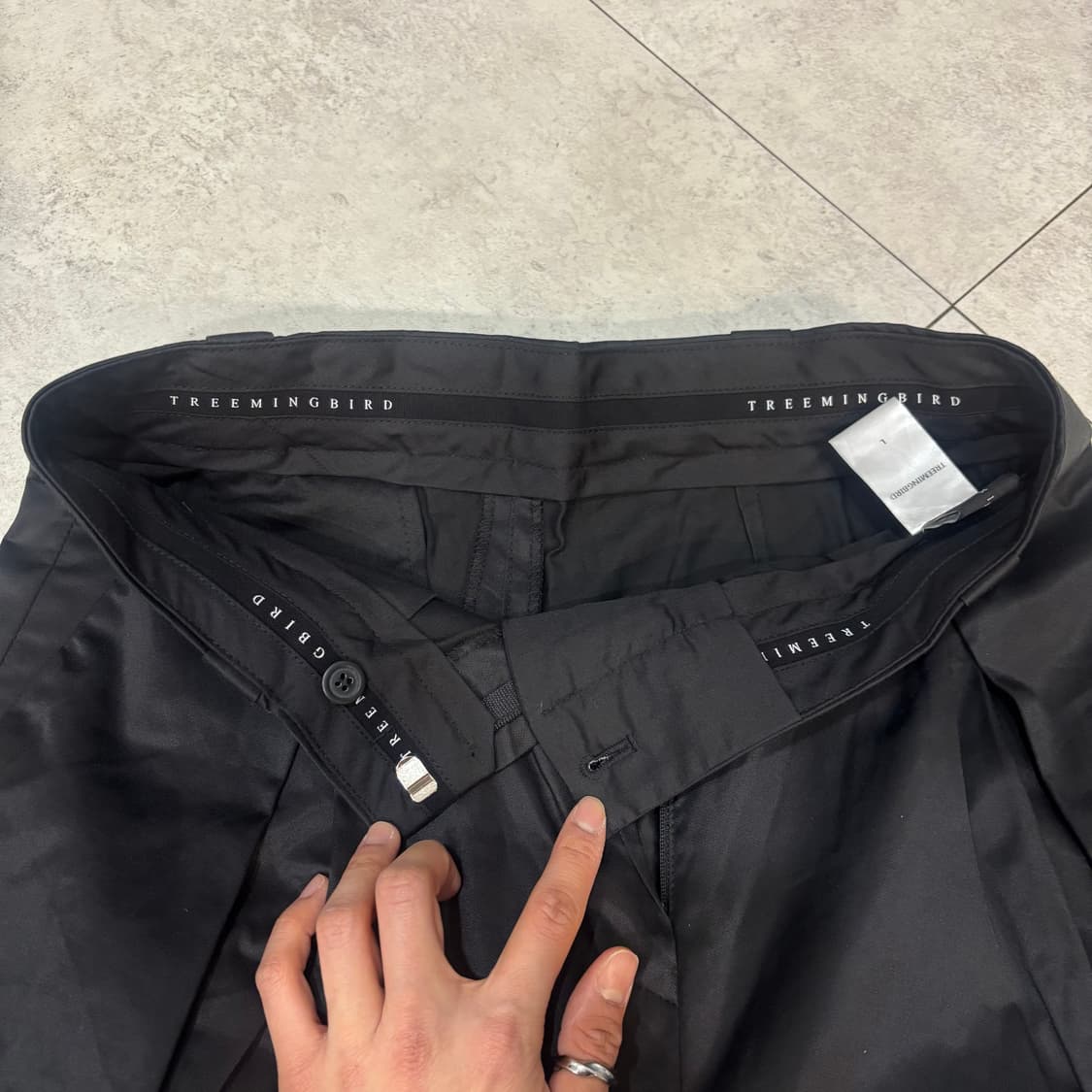 트리밍버드) Roll-up Inverted Pleats Pants BK 상품이미지10