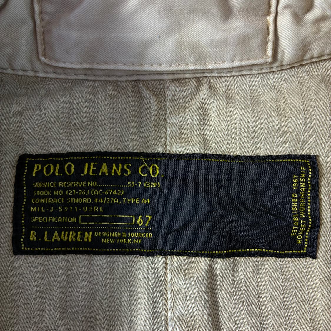 Polo  폴로 진스 컴퍼니 코튼 헌팅 자켓   상품이미지6