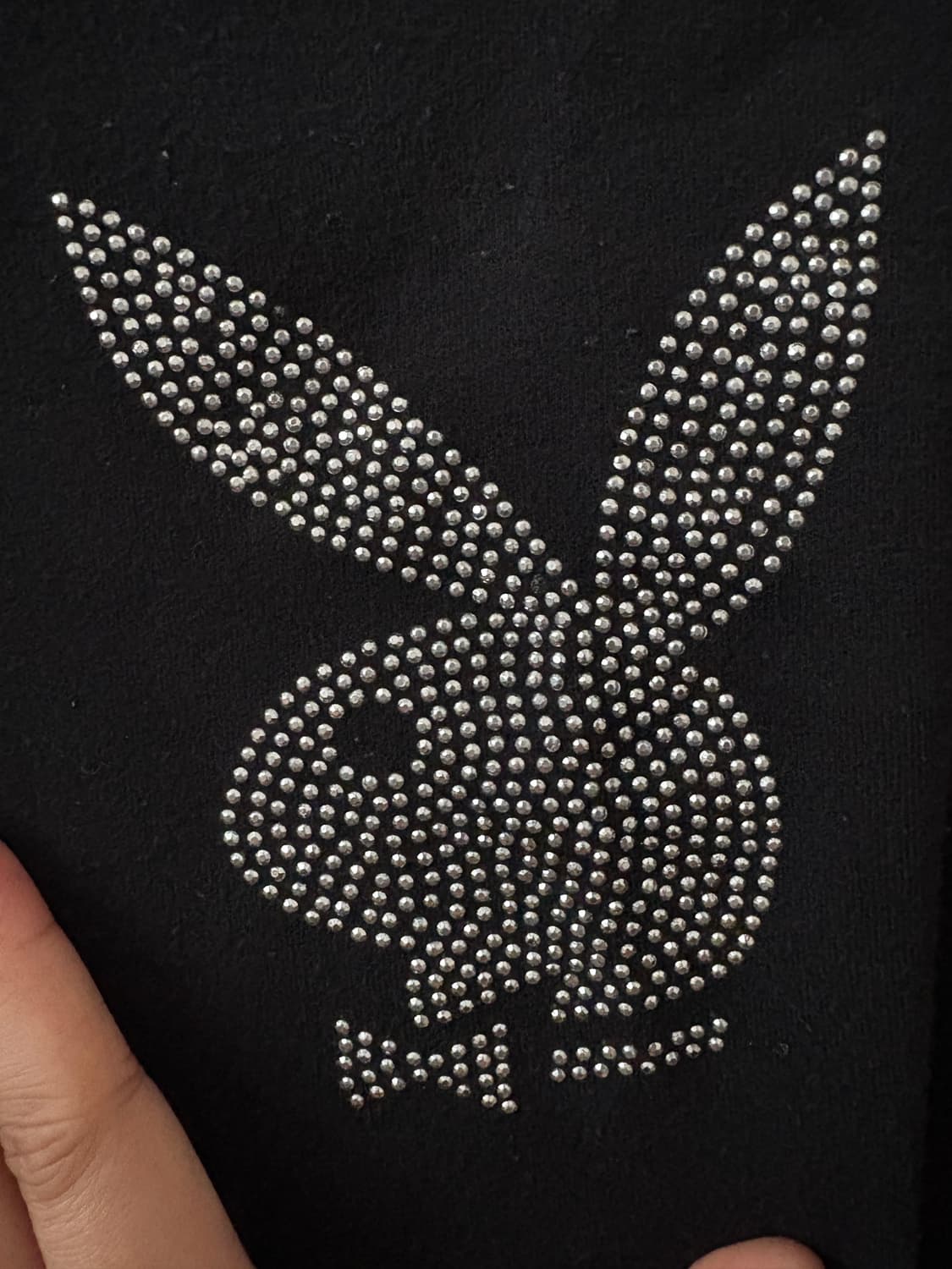 Vintage 큐빅 블랙 티셔츠 상품이미지4