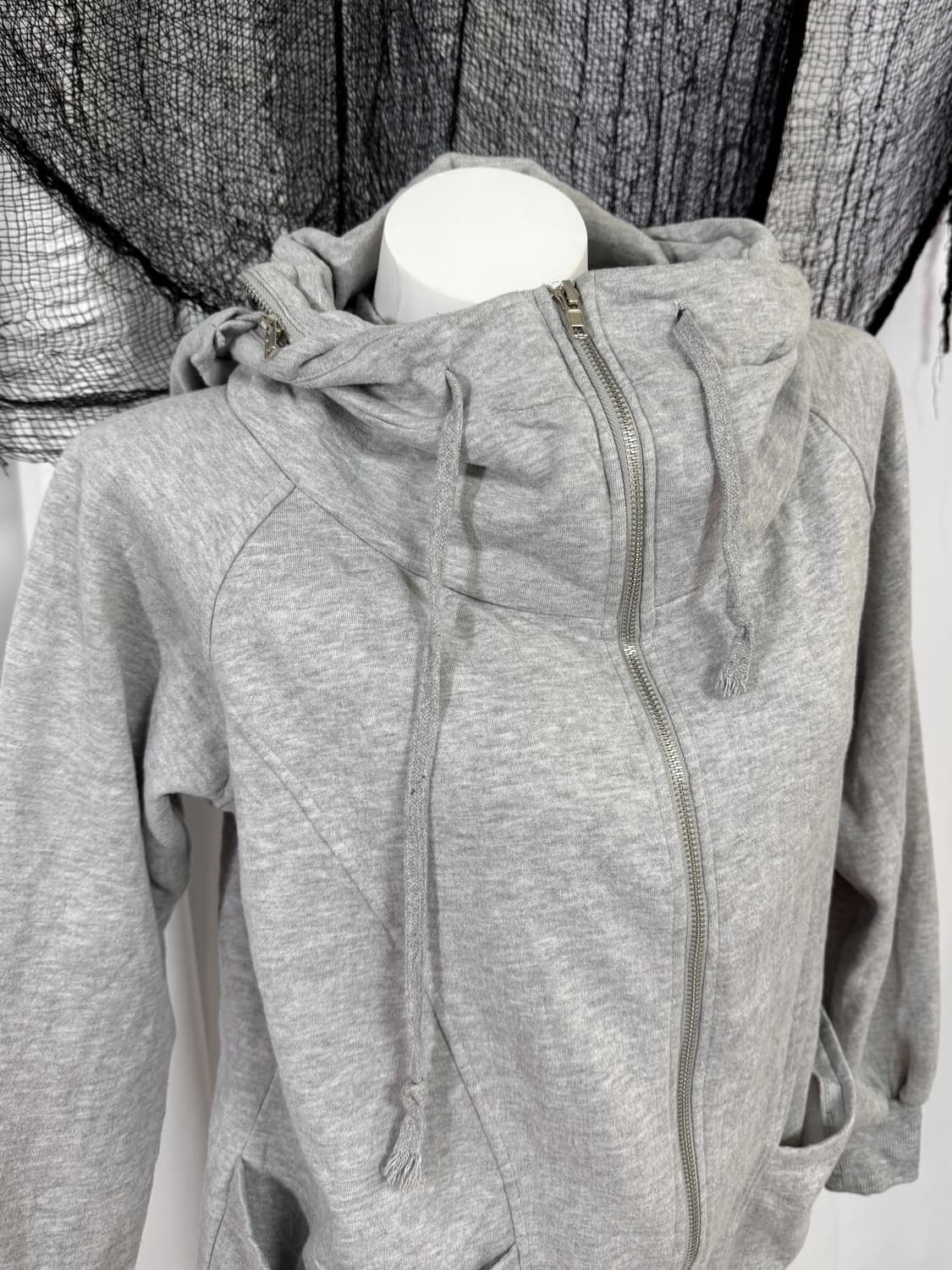 gray hood zip up 상품이미지3