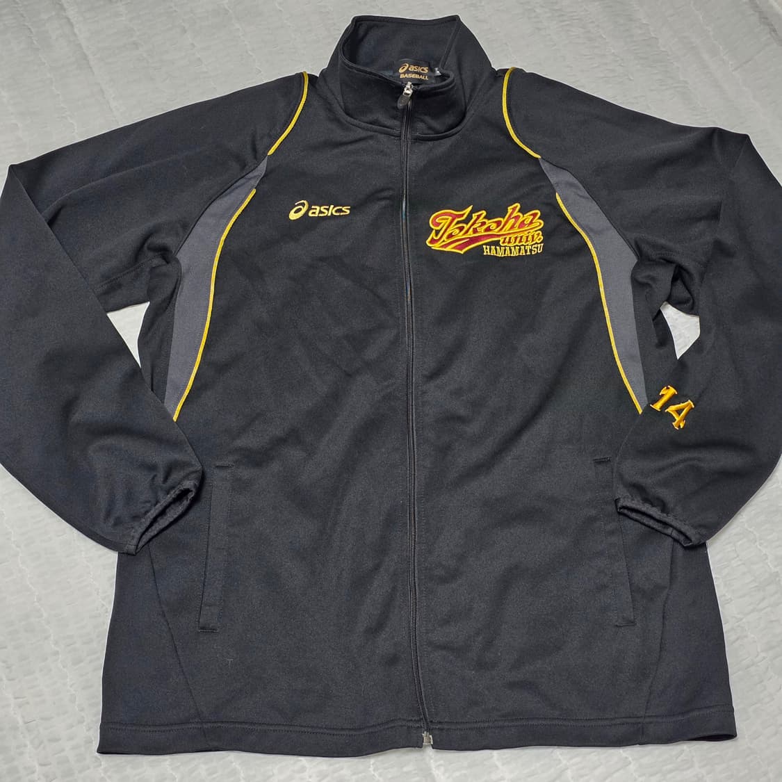 일본빈티지 아식스 올드스쿨 트랙탑 대학교 베이스볼 y2k 져지 상품이미지1