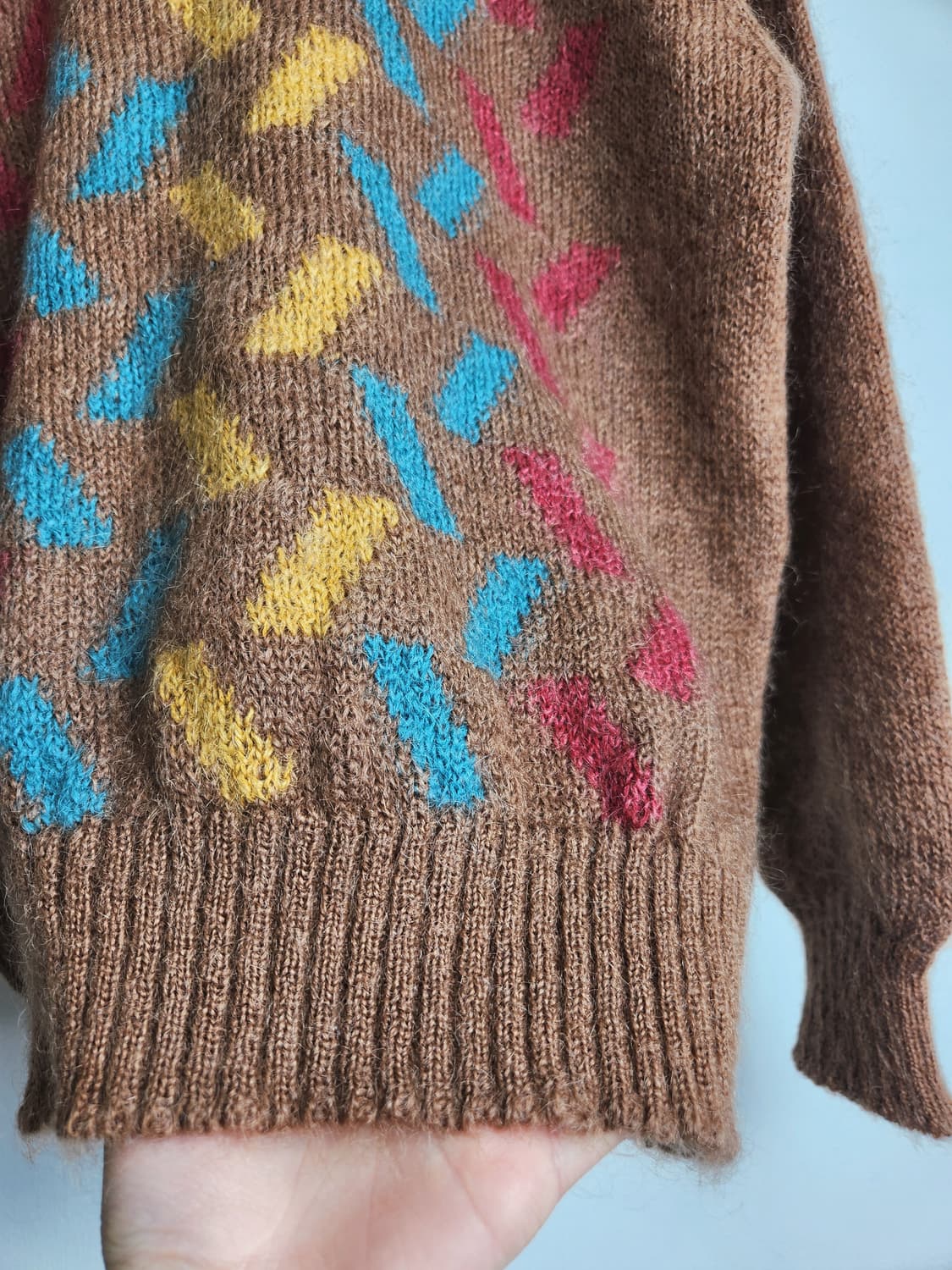 스퀘어 컬러 니트 상품이미지5