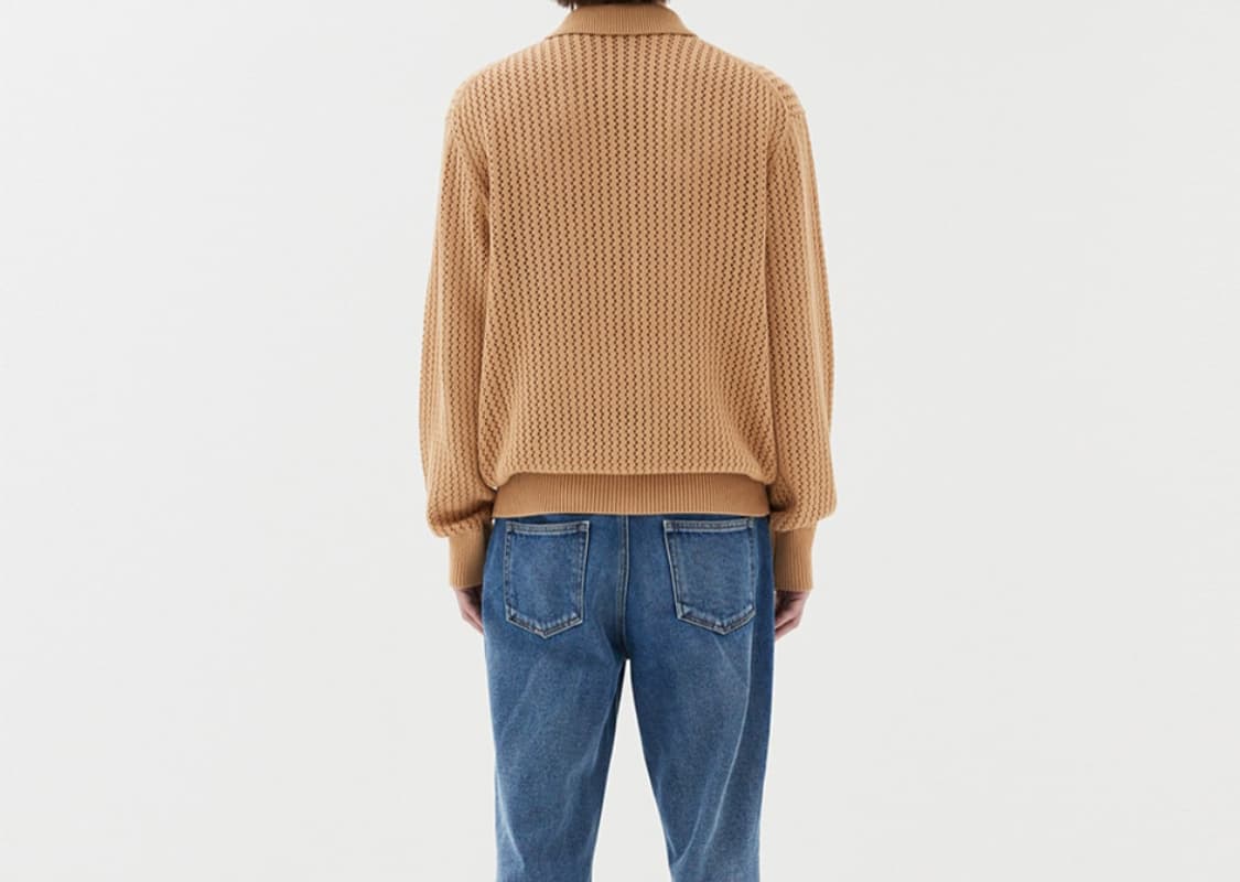 (새상품) 르마드 스카시 카라 니트 집업 3사이즈 상품이미지5