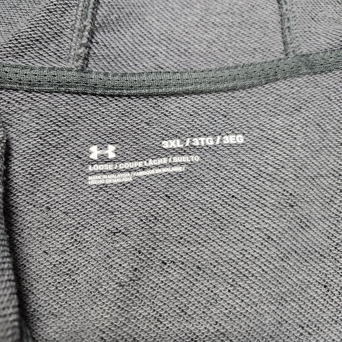 3XL 언더아머 후드집업 빅사이즈 다크그레이 상품이미지5