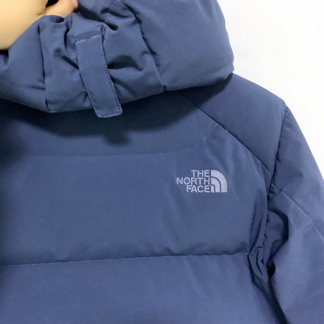 노스페이스 네이비 후드 패딩 점퍼 85 여성 빈티지 패딩 상품이미지7