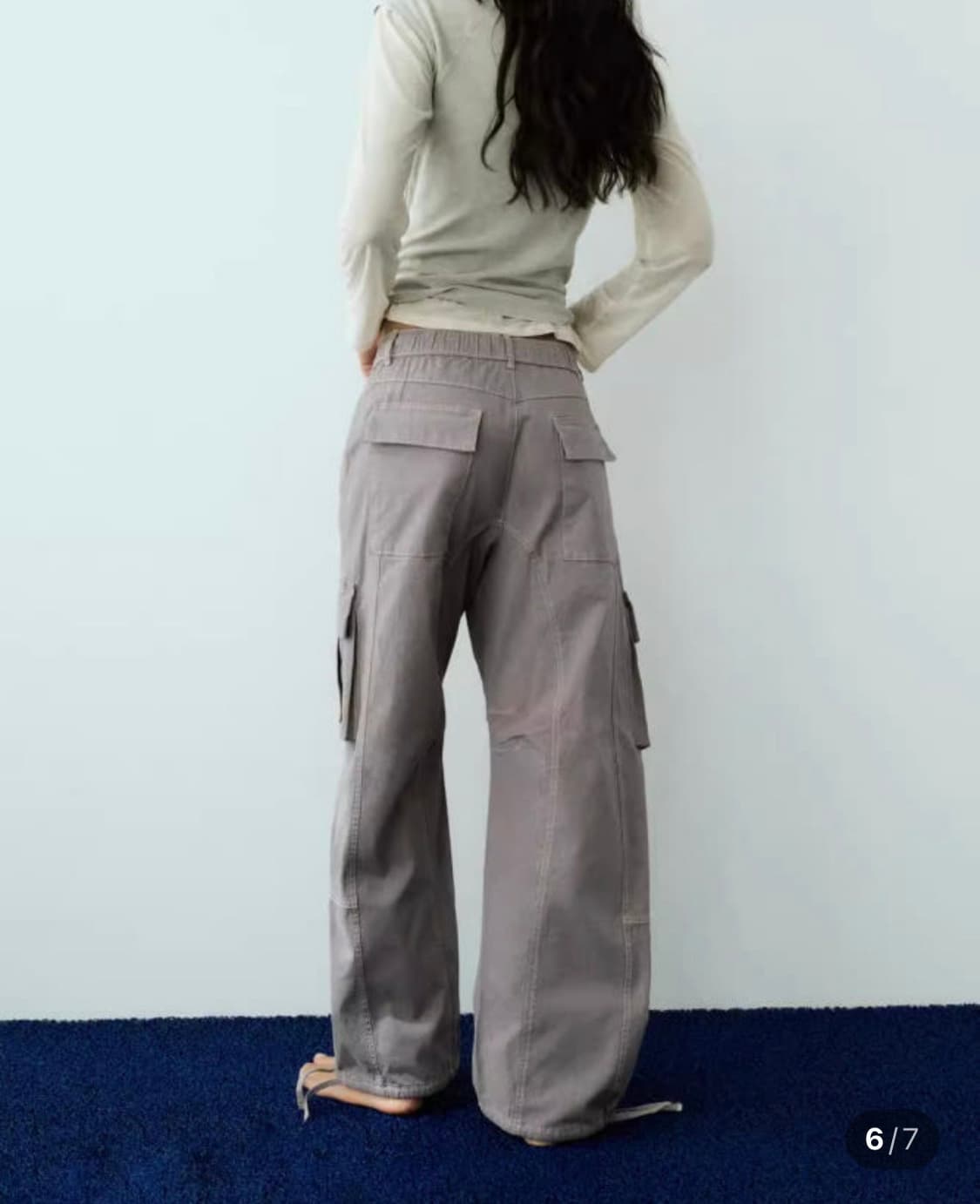 zara 스티치 카고 팬츠 상품이미지2