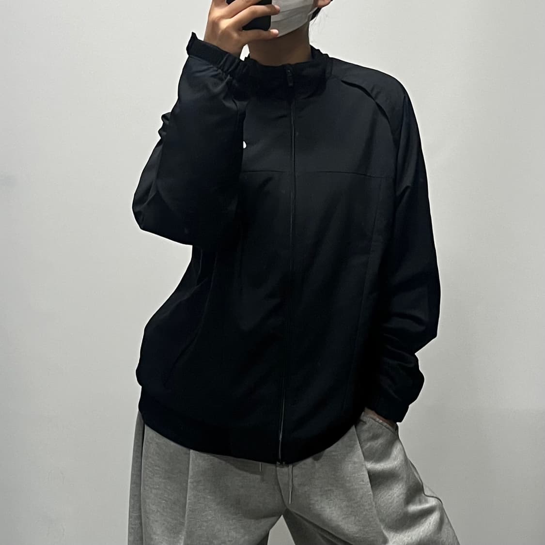 나이키 스우시 바람막이 블랙 L [051605] 상품이미지2
