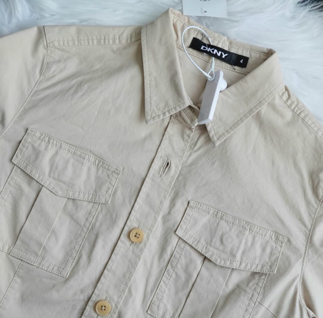  DKNY 클래식 포켓 면스판 셔츠 1892 상품이미지4