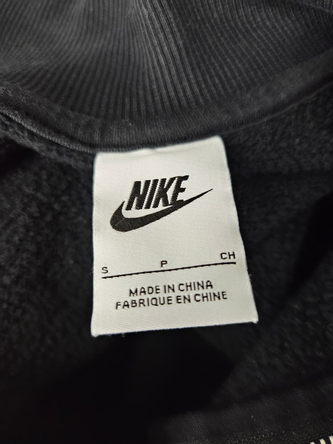 나이키 블랙 하프집업 크롭 맨투맨_S 상품이미지6