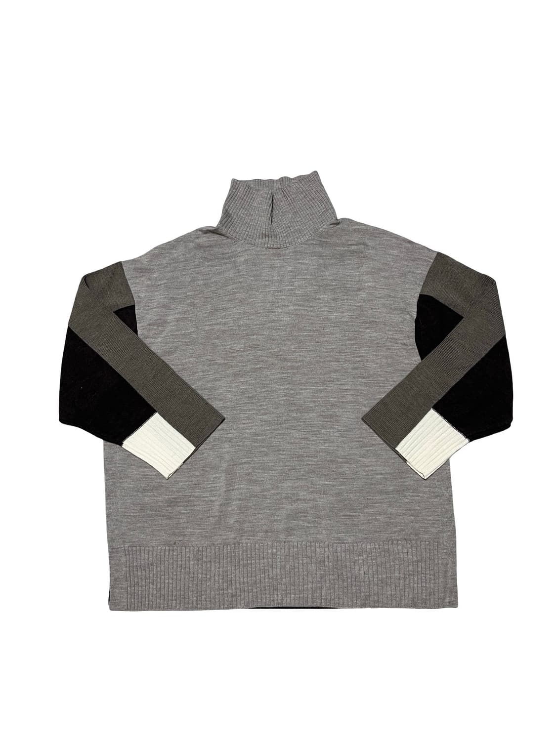 COS 코스 배색 터틀넥 슬릿 니트 L (울100) 상품이미지4