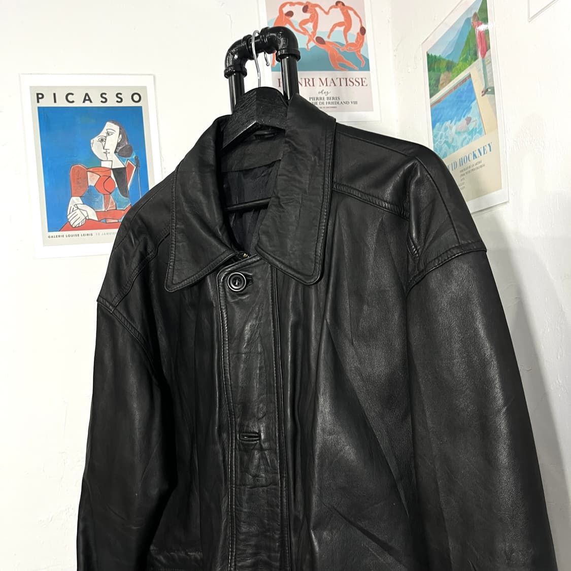 소가죽 카라 레더자켓 상품이미지3