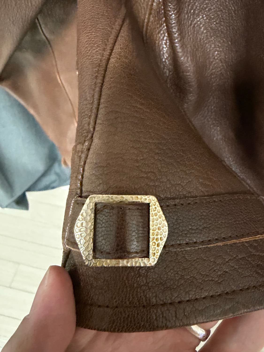 RRL 코삭 레더 염소가죽 XS 상품이미지3