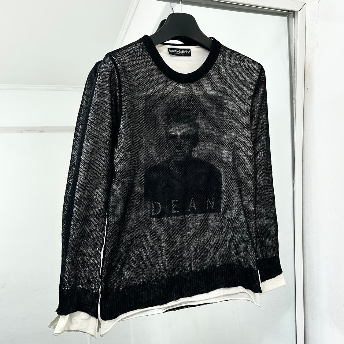 돌체앤가바나 아카이브 제임스딘 레이어드 시스루 실크 롱슬리브 상품이미지1