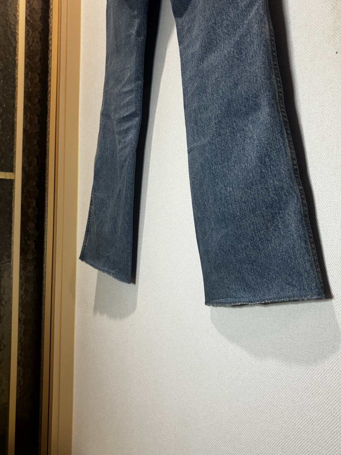 택포/A+급) Tonywack 플레어드 컷 데님 진 빈티지 라이트 블루 상품이미지4