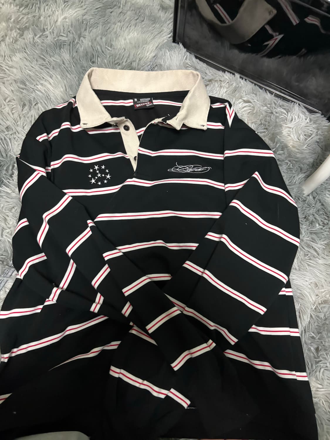 Belvet 셔츠 L 블랙 상품이미지2