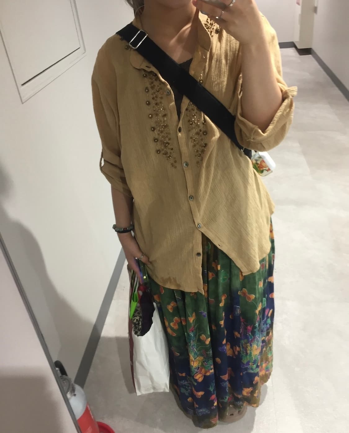 하구미 코디 세트 롱스커트 셔츠 상품이미지7