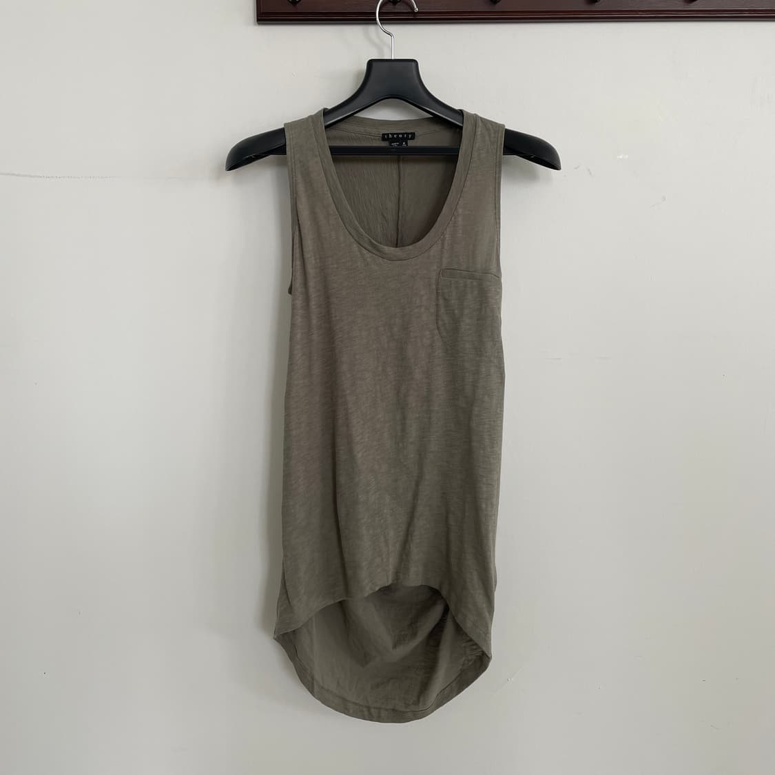 릭맛 띠어리 P,44-55 드레이프 디테일 롱 슬리브리스 y2k 나시 상품이미지1