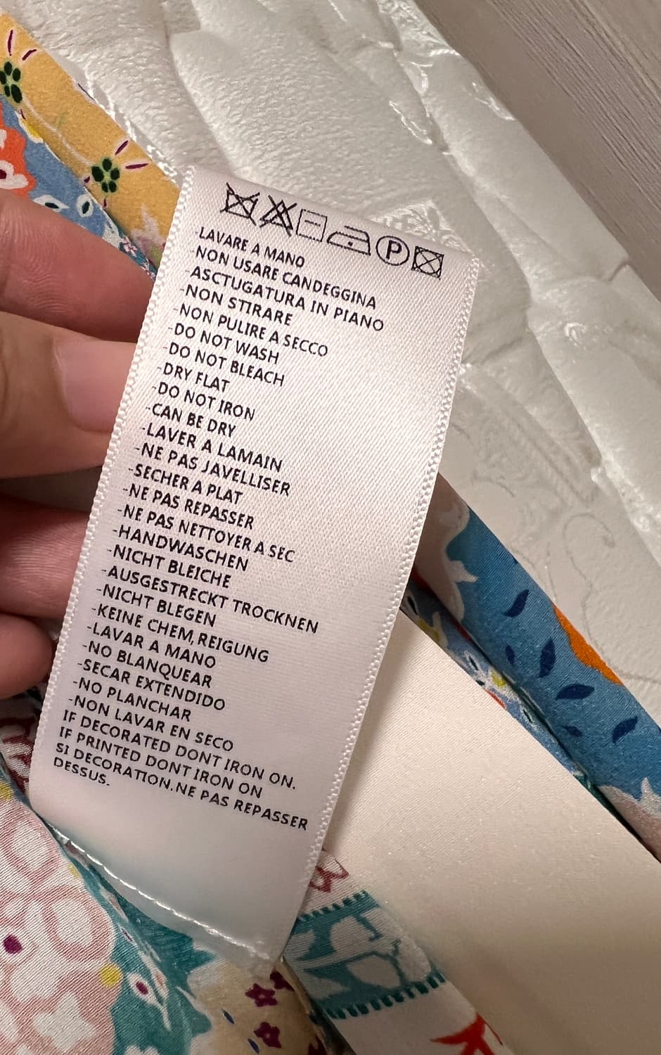 알투라자 패턴 실크100% 롱 원피스 38 상품이미지4