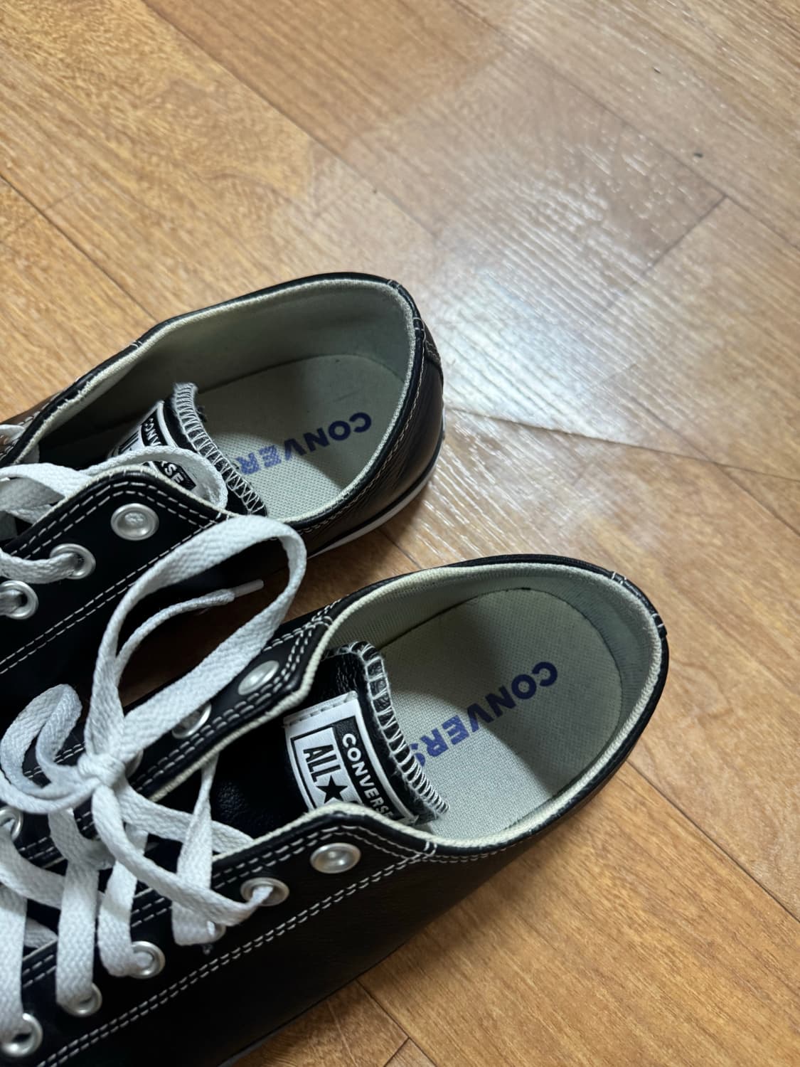 [280] 컨버스 척 테일러 올스타 클래식 레더 로우 블랙 상품이미지6