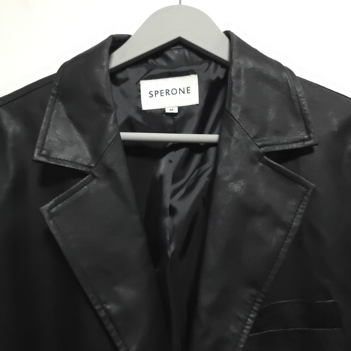 SPERONE 브랜드의 블랙 레더 자켓 M 상품이미지2