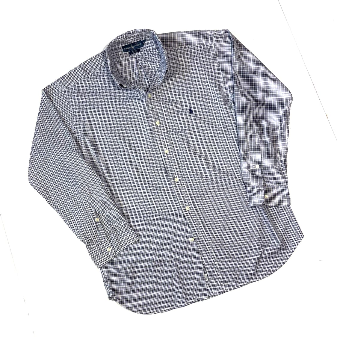 랄프로렌 네이비 체크 셔츠 상품이미지2