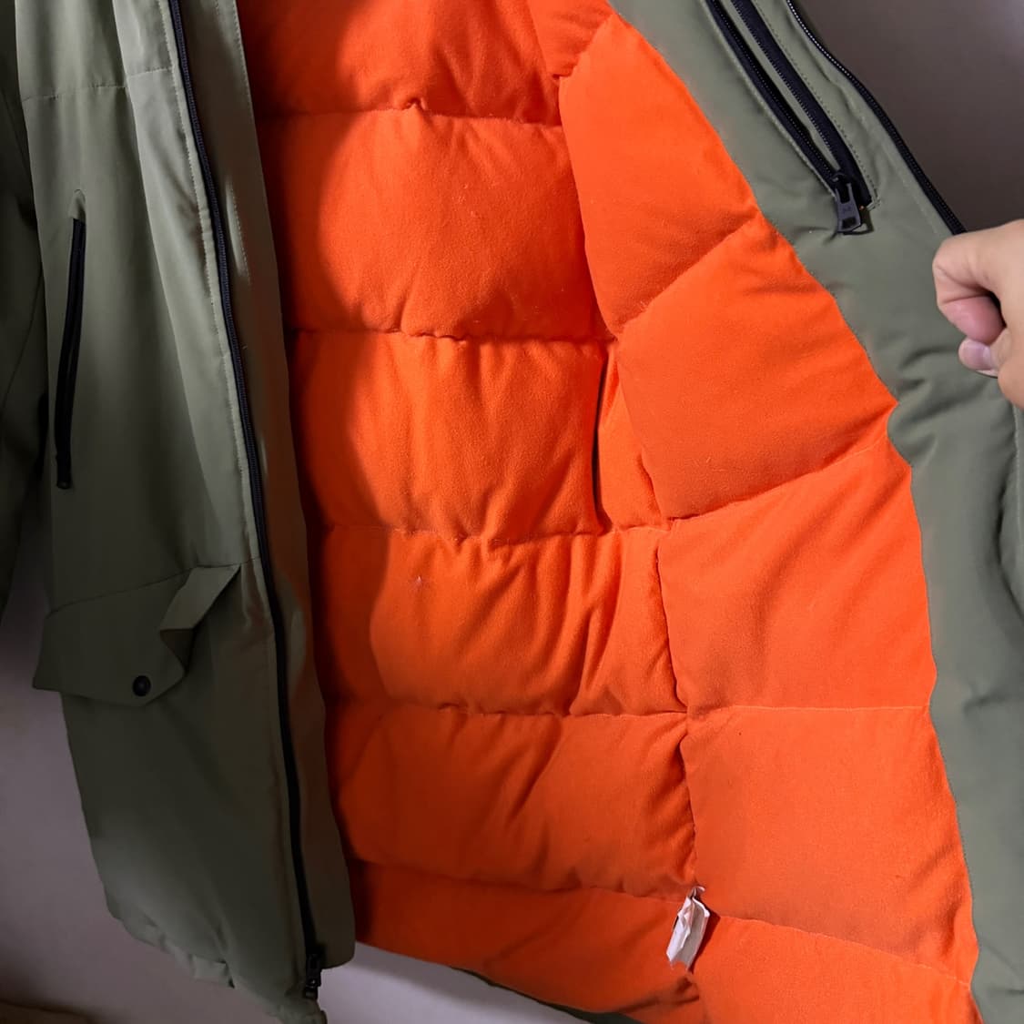 언더아머 오리털 야상 집업 다운 점퍼 L (남성 105정도) 상품이미지6