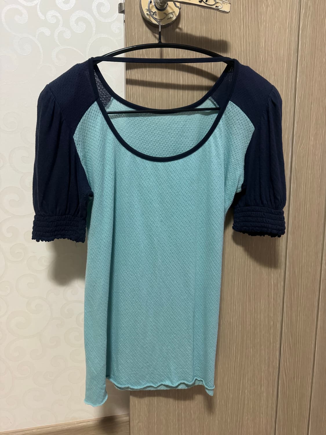 샵페어리 pad shoulder raglan half top 상품이미지4
