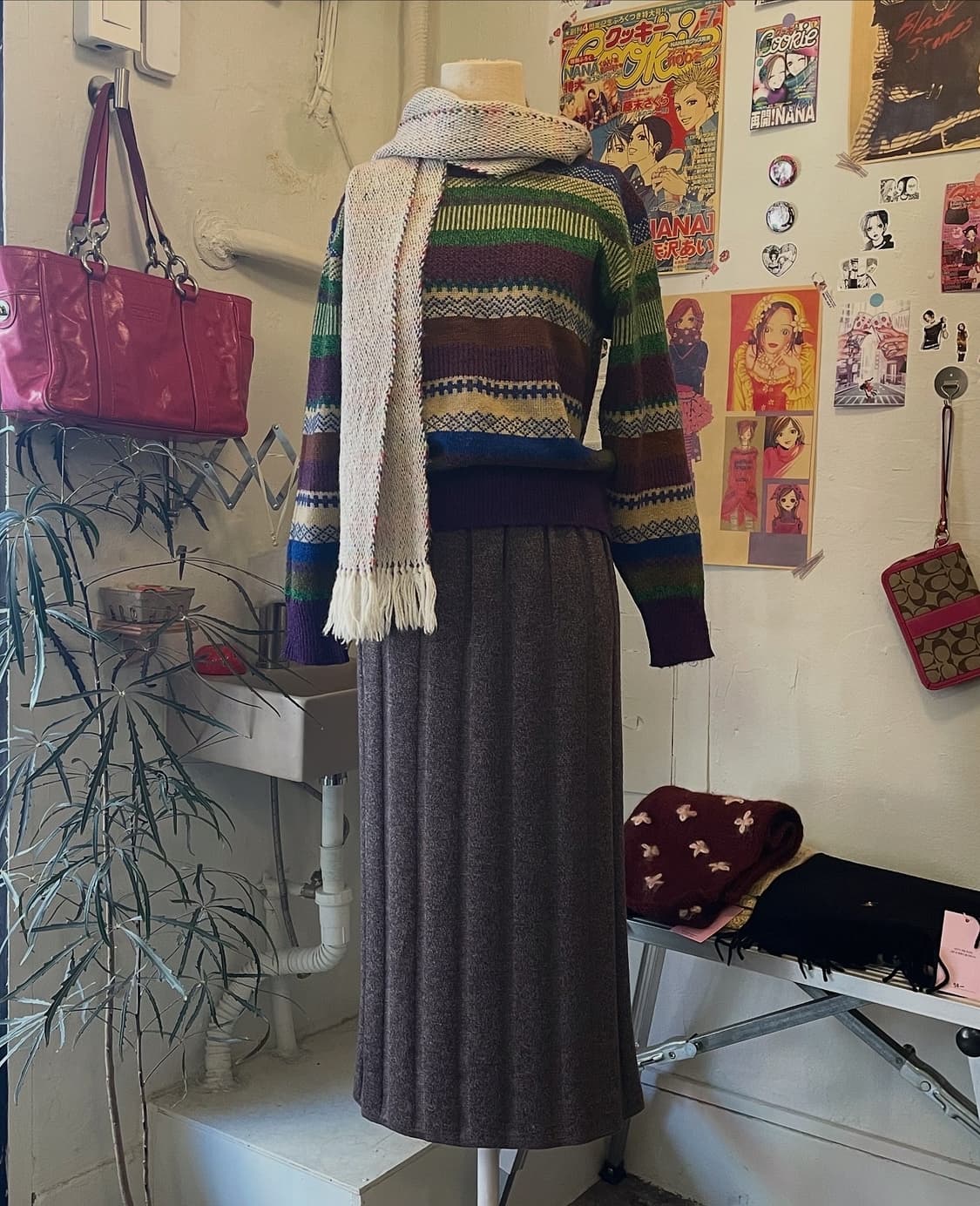 아이보리 멜란지 머플러 [무배] 상품이미지4