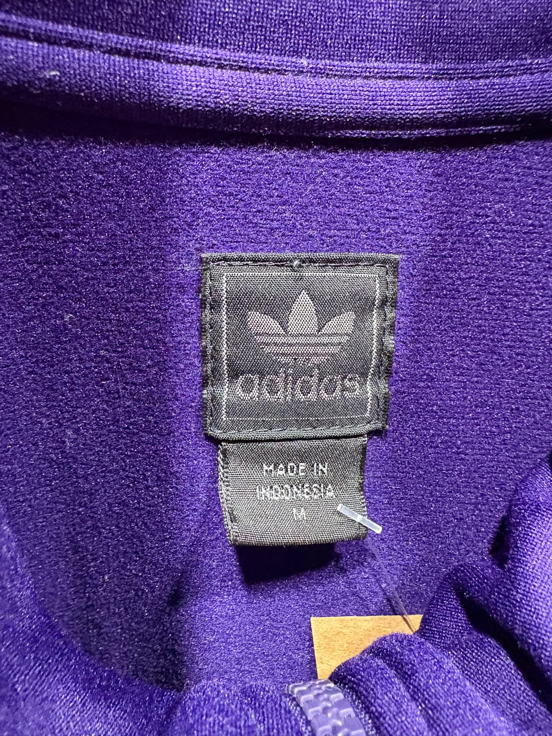 M 아디다스 파이어버드 스펠링 로고 배색 베스킷볼 퍼플 트랙탑 상품이미지7