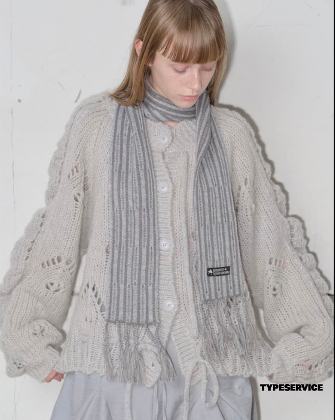 타입서비스 글리터 니트 가디건 상품이미지1