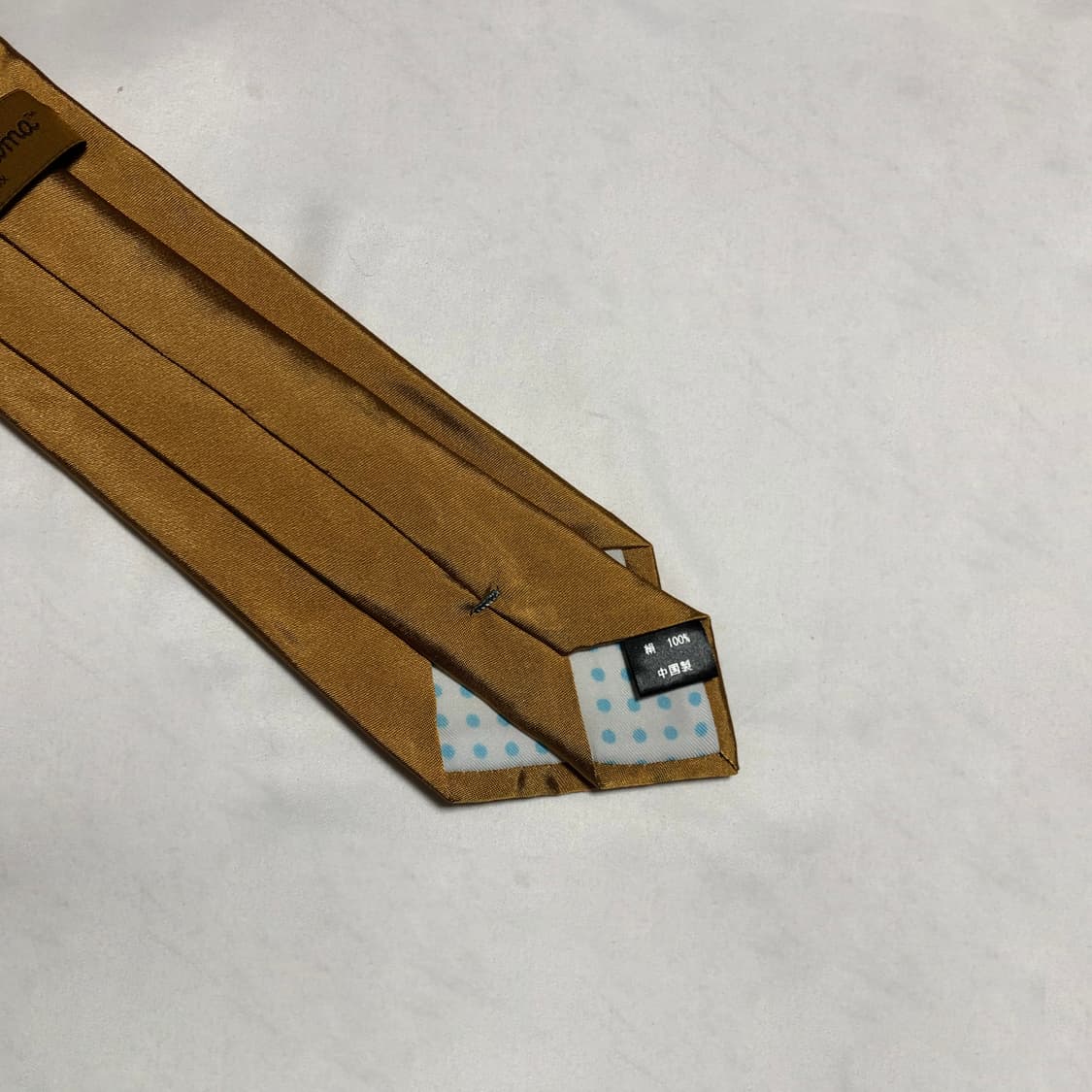 리락쿠마 실크 넥타이 브라운 상품이미지5