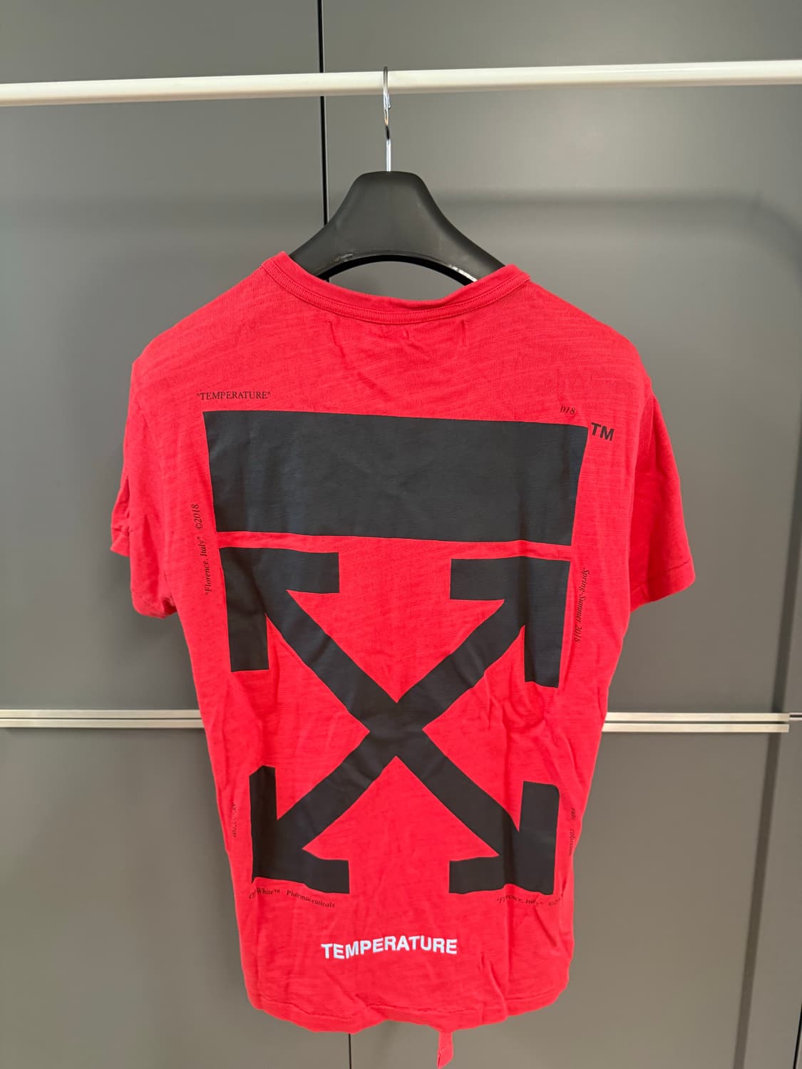 오프 화이트 버질 아블로 2013 모나리자 레드 티셔츠 상품이미지2