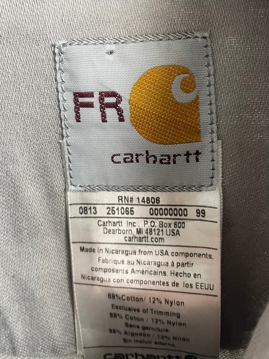 칼하트 FR 패치 워크 셔츠 (on.245) 상품이미지6