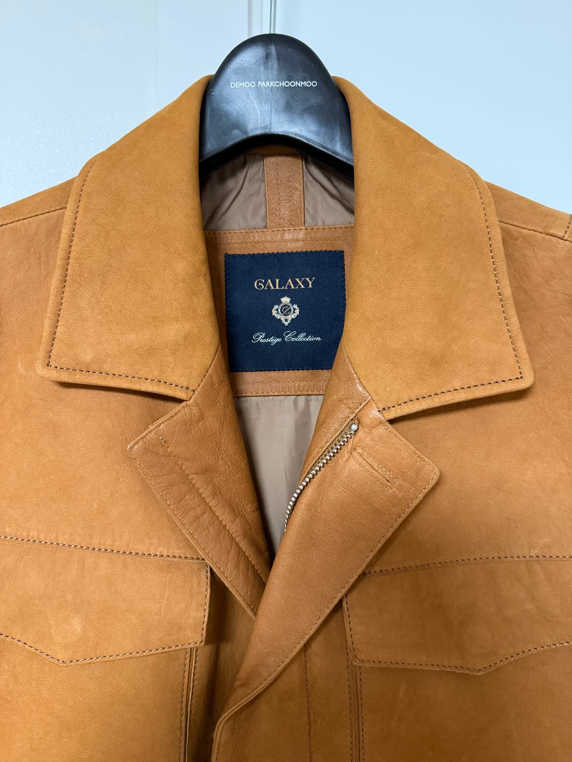 갤럭시 프레스티지 램스킨 레더 사파리 자켓 상품이미지2
