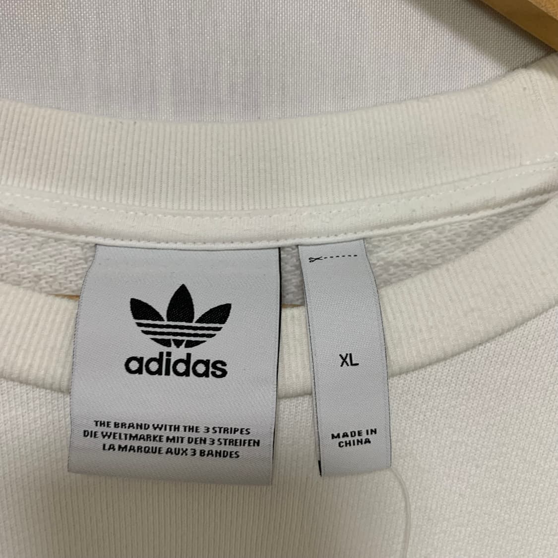 아디다스 트레포일 맨투맨 긴팔 빈티지 아이보리 XL 상품이미지6