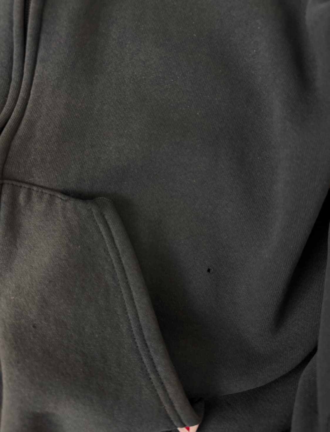 90‘s usa 러셀 후드집업 다크그린 상품이미지3