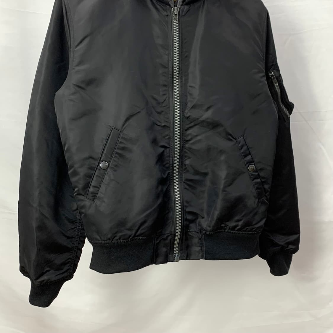 R13 알써틴 레이어드 후드 ma-1 자켓 상품이미지5