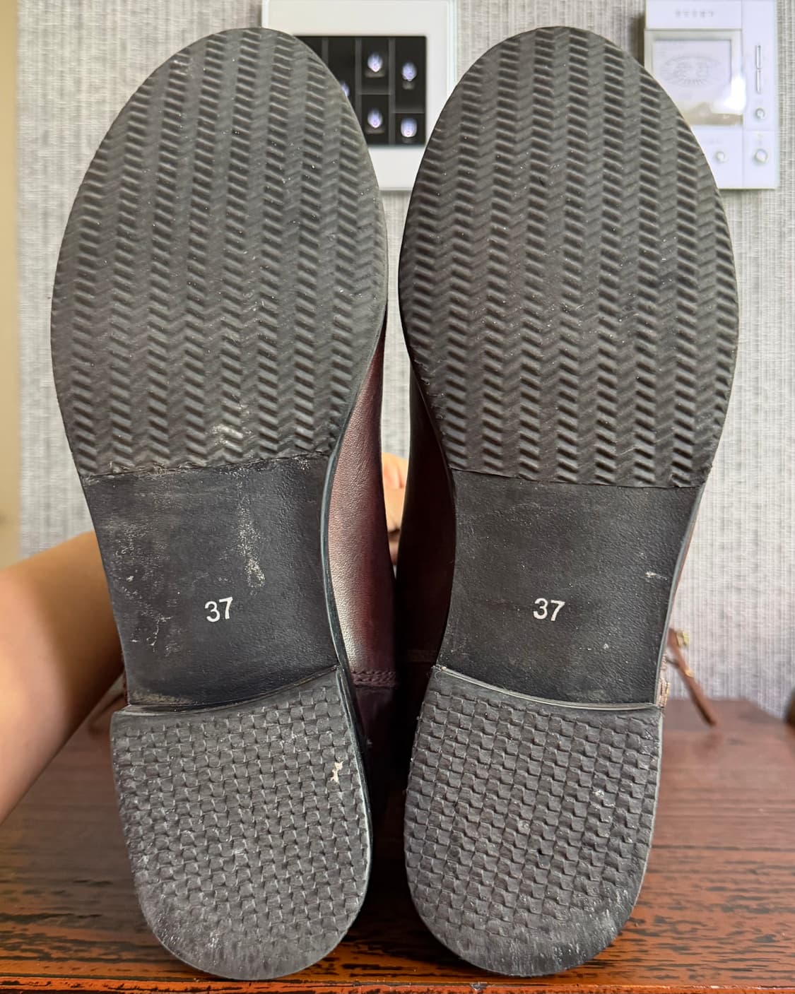 레노마 renoma 브라운 기모 안감 사이드 지퍼 리얼 레더 가죽 롱부츠 상품이미지7