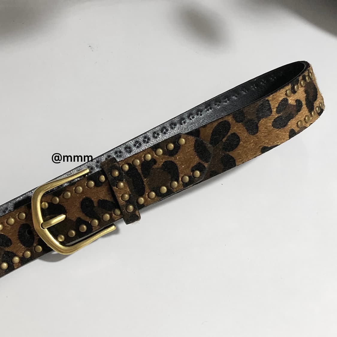 스터드 레오파드 호피 송치 벨트🐆 상품이미지2