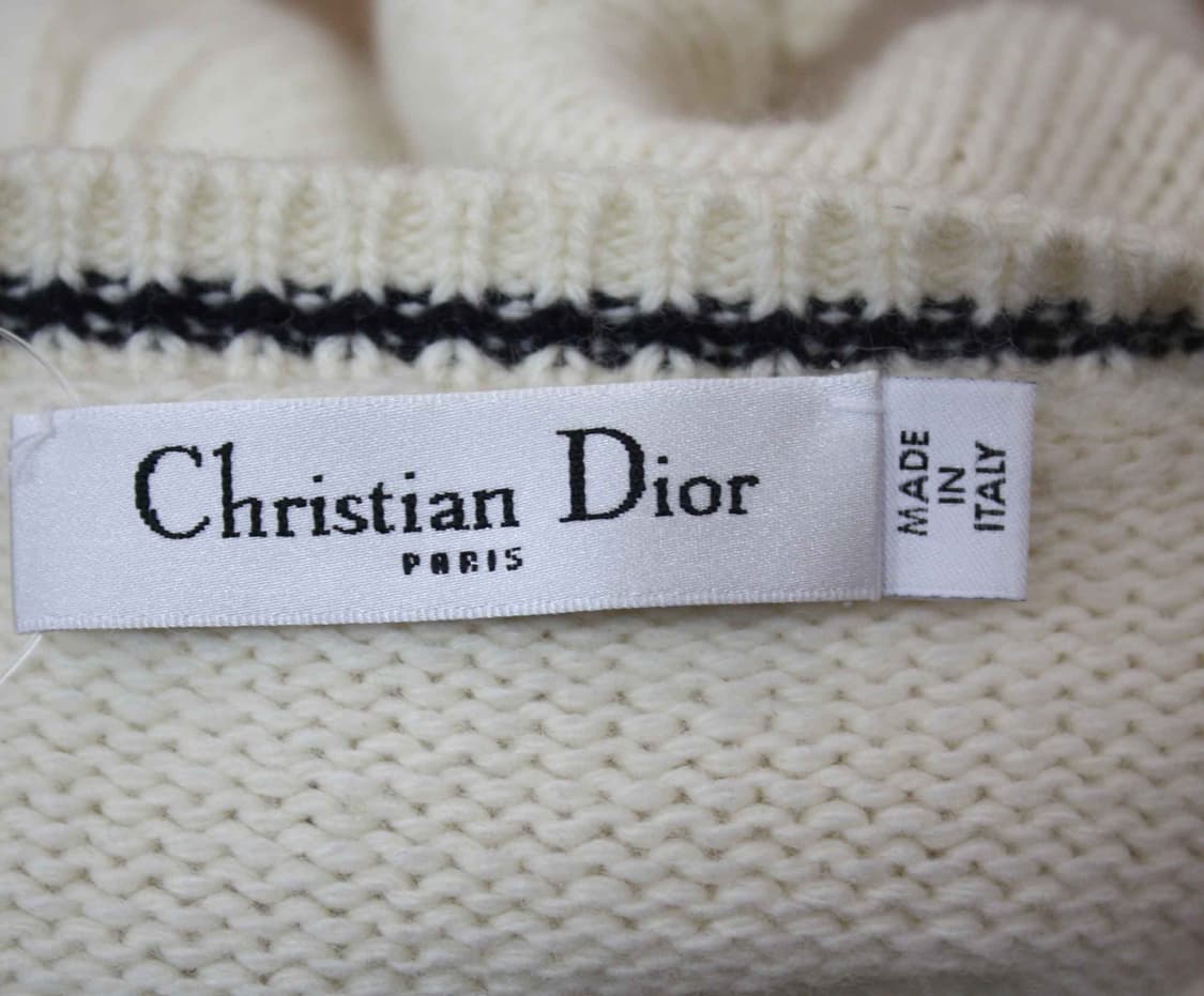 N-10455/크리스찬디올 정품 여성용 캐시미어혼방 니트 42 상품이미지3
