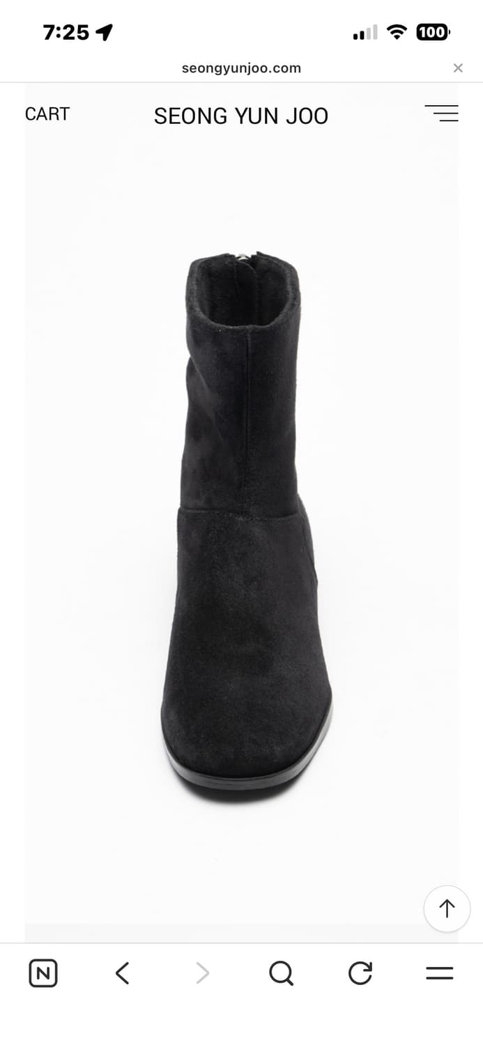 성윤주 테이 블랙 스웨이드 상품이미지2