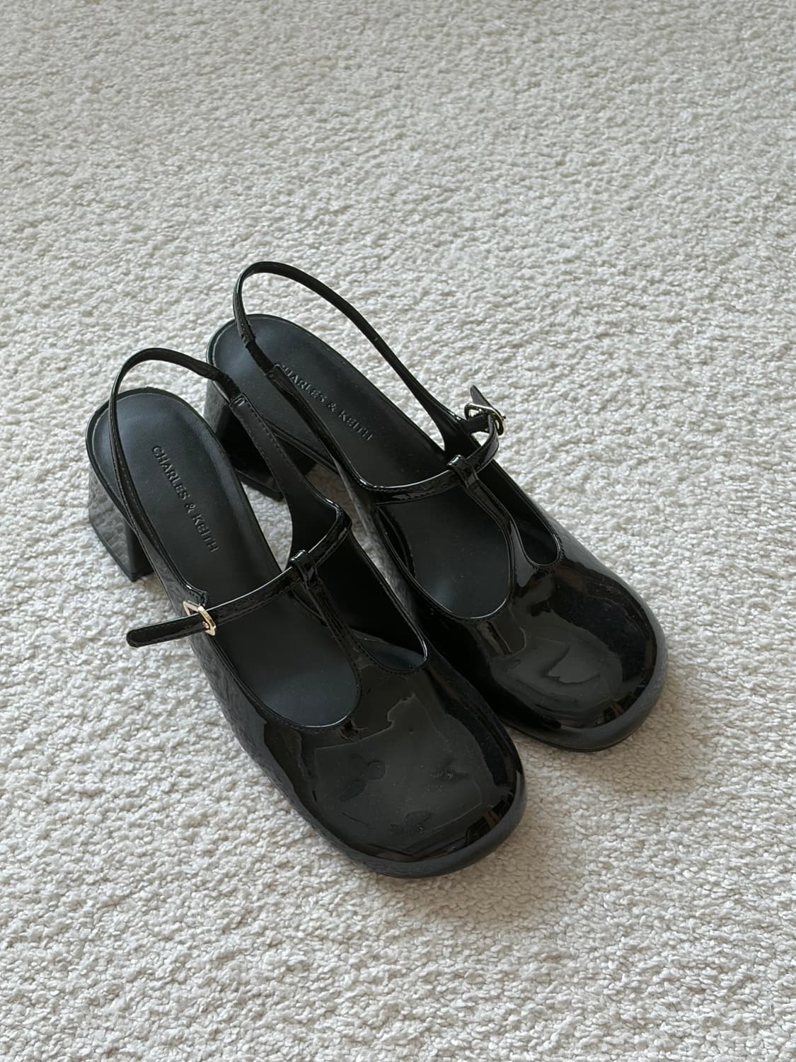 찰스앤키스 티-바 슬링백 메리 제인 펌프스(블랙) 상품이미지4