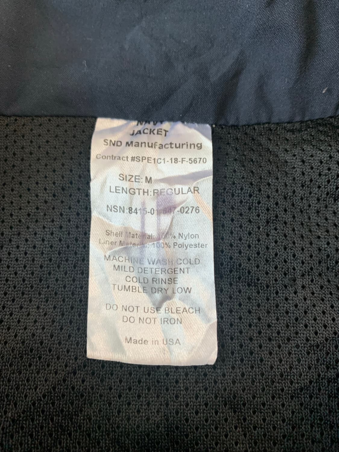US NAVY 미해군 러닝 자켓 (made in USA) 상품이미지2