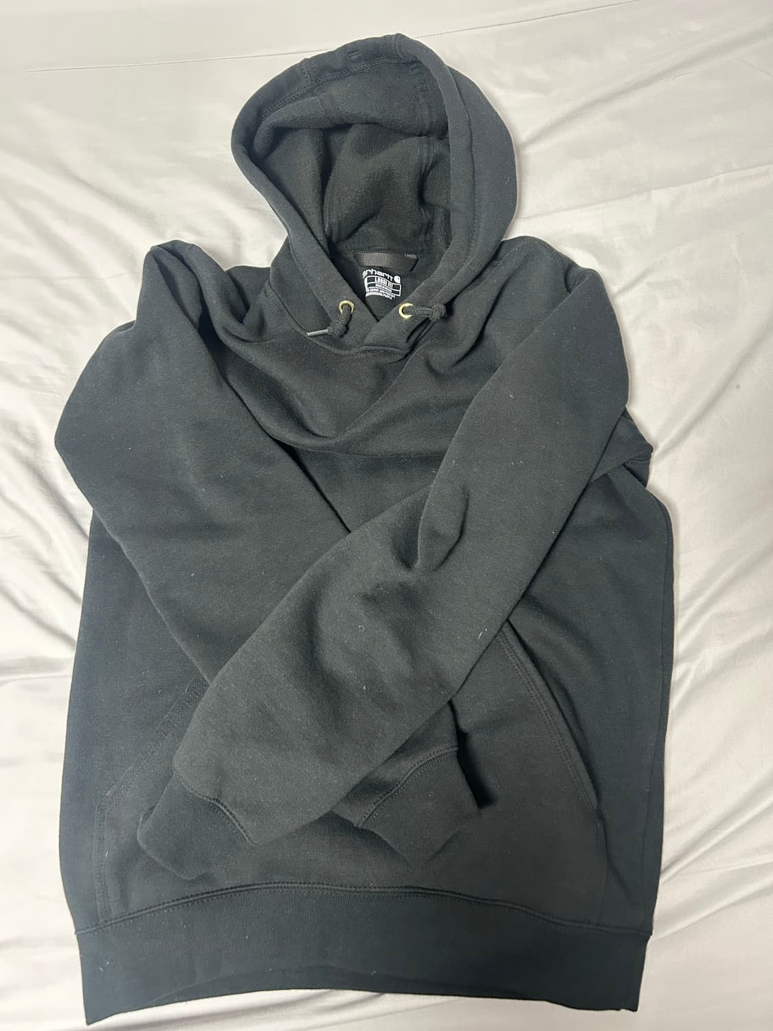 칼하트 기모 후드티 블랙 s 상품이미지3