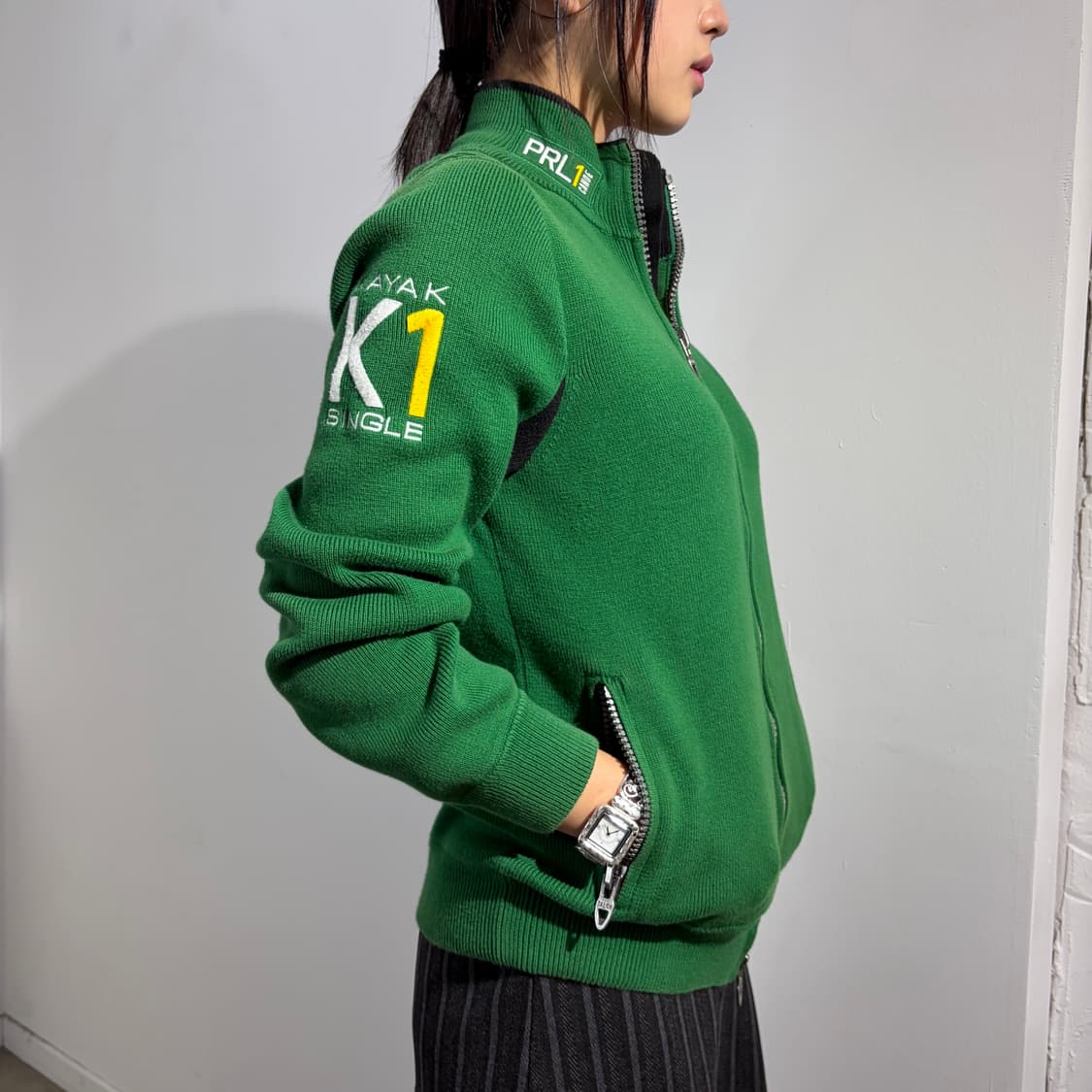 폴로 코튼 니트 집업 자켓 상품이미지4