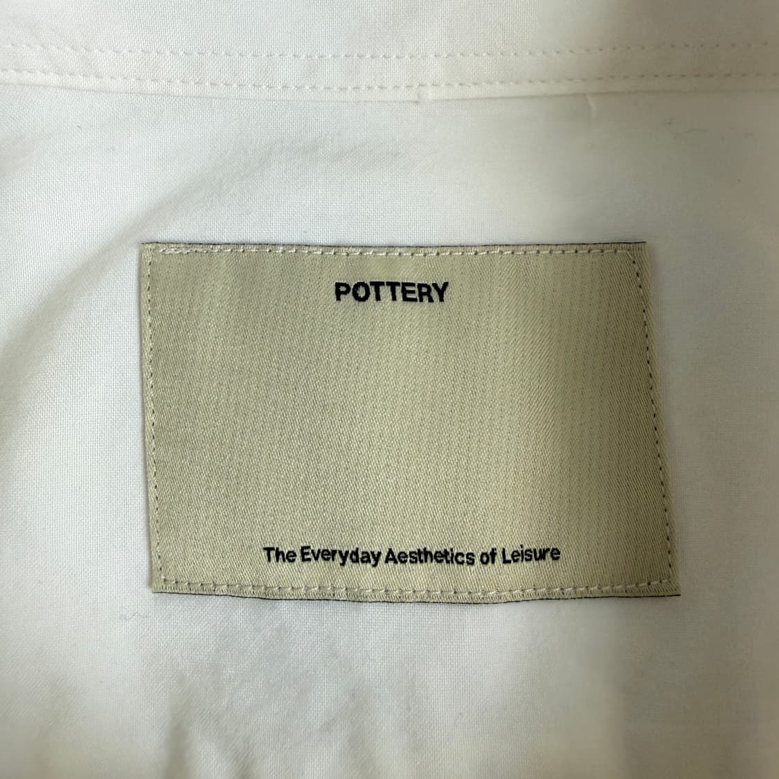 Pottery  포터리 화이트 라벨  셔츠  상품이미지4