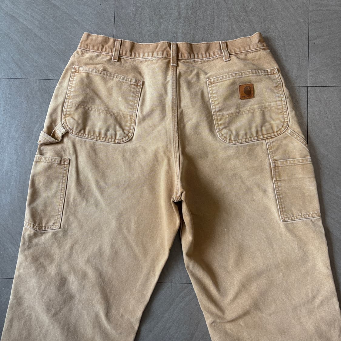 칼하트 오리지널 브라운 싱글니 카펜터 팬츠 상품이미지2