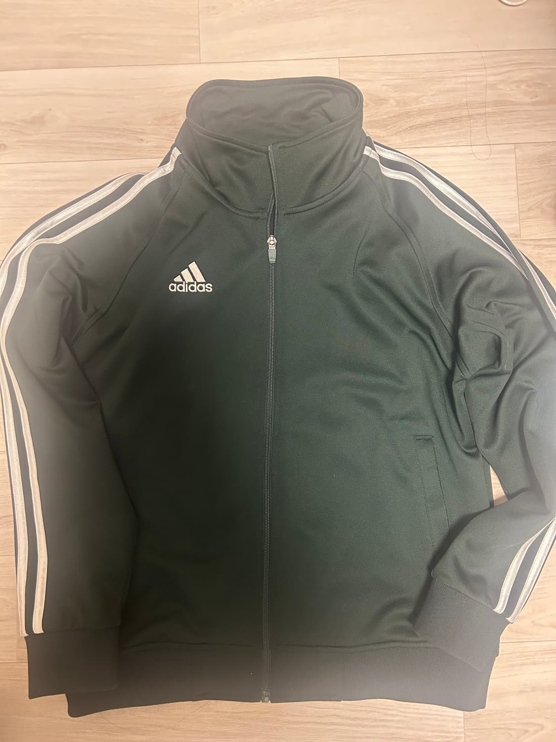 희귀 아디다스 져지 삼선 트레이닝자켓 다크그린 딥그린 상품이미지1