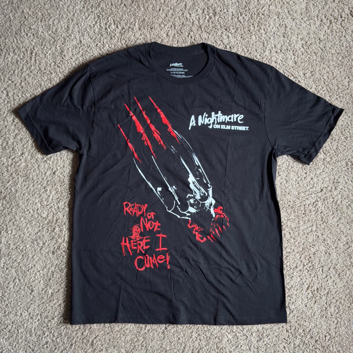 빈티지 나이트메어 프레디크루거 공포영화 티셔츠 상품이미지1