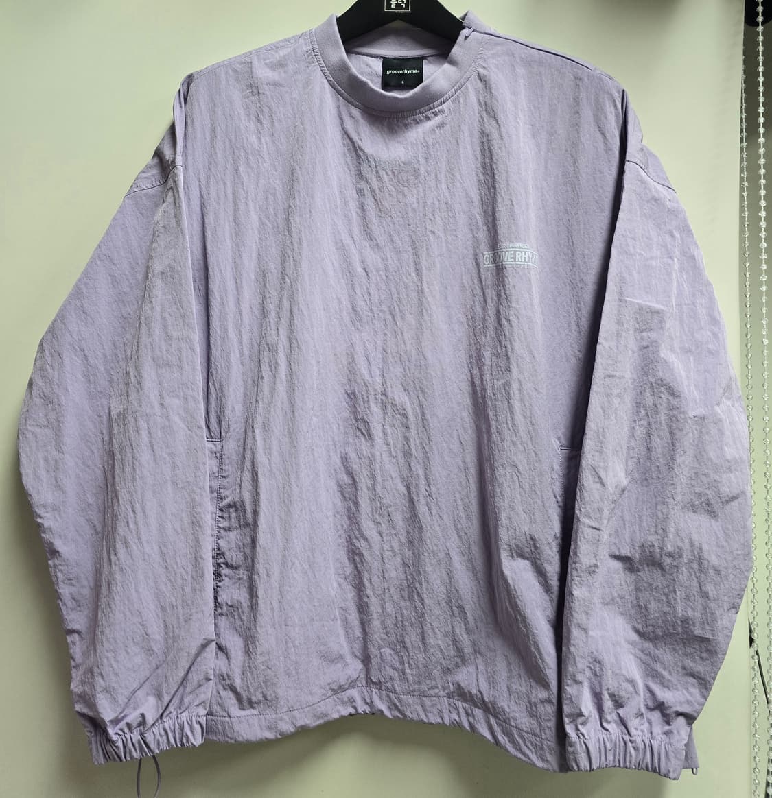 새상품)그루브라임 라벤더 아노락 바람막이 L 상품이미지1